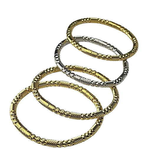 One piece of Minimalist Gold Bangle