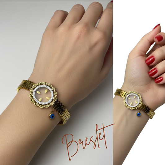 One piece Leaf Design Bangle Bracelet for Women