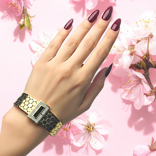 Gold & Black Bracelet