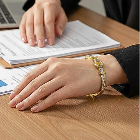 Bracelet for Women | Gold & white Elegant Design