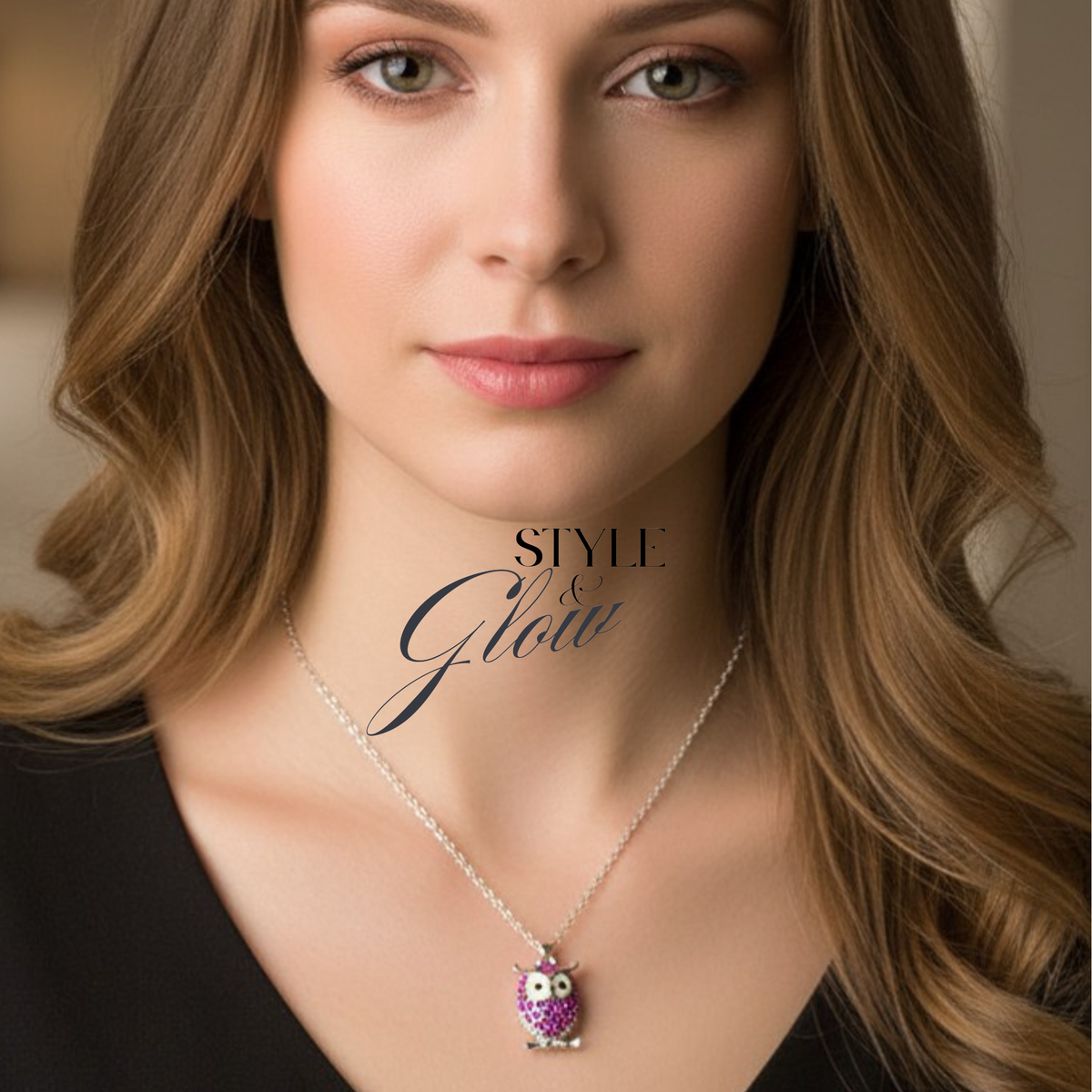 Pink Owl Pendant Necklace – Trendy Jewelry for all ages