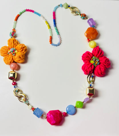Colorful Floral Necklace