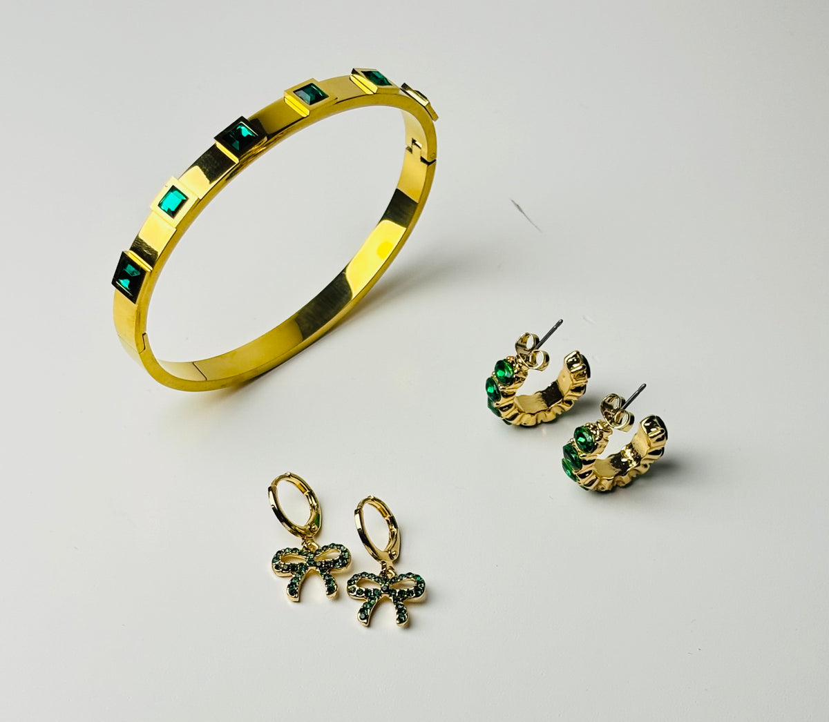 Bangle with 2 Pairs of Earrings
