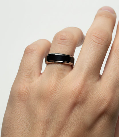 Men’s Black Ring & Bracelet Set