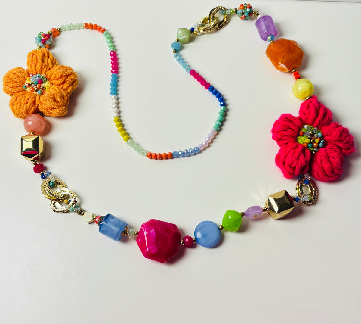 Colorful Floral Necklace