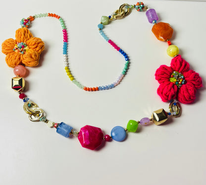 Colorful Floral Necklace