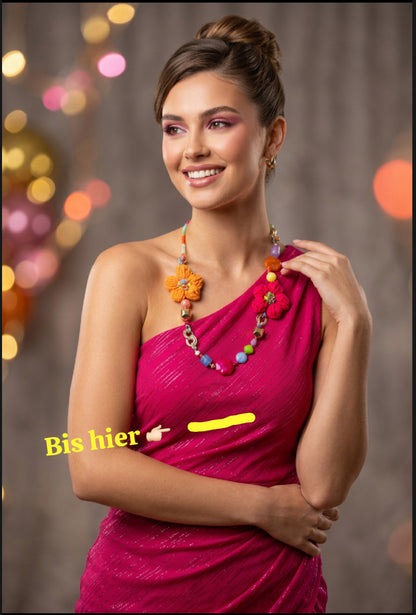 Colorful Floral Necklace