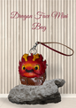 Dragon face keychain & mini pauch