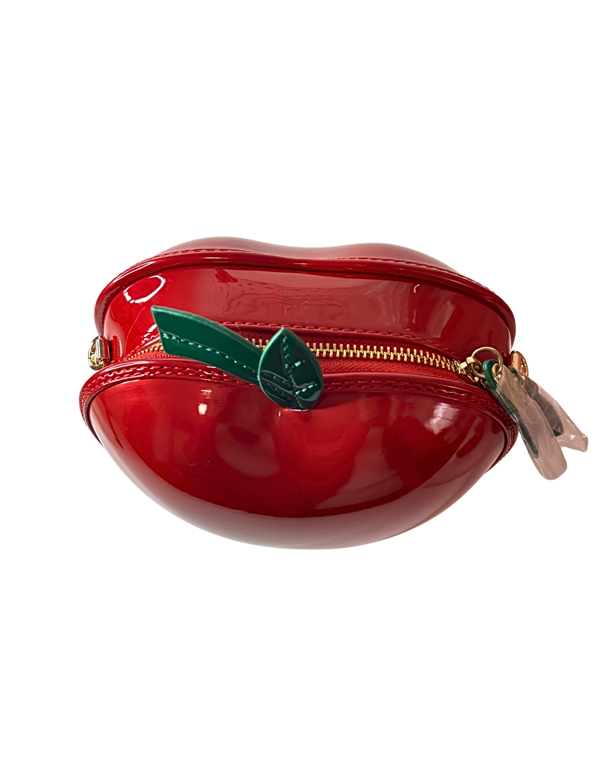 Apple-Shaped Red Handbag