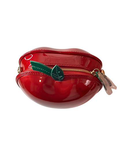 Apple-Shaped Red Handbag