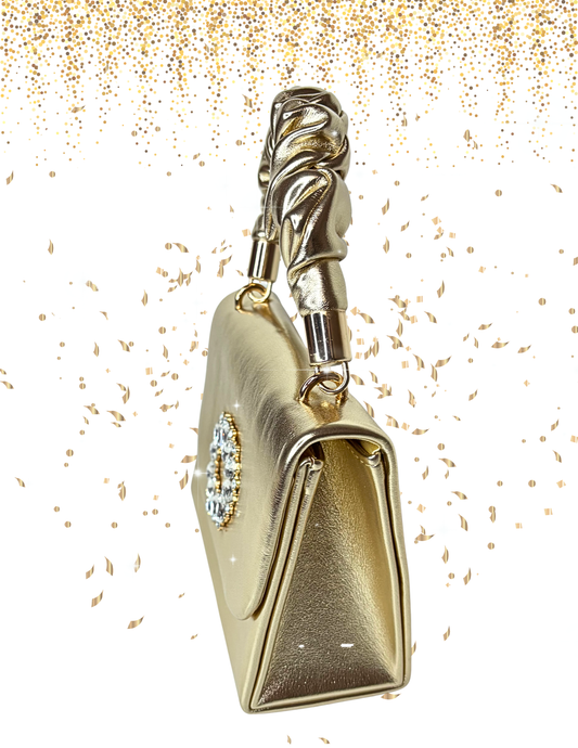 Elegant gold party bag