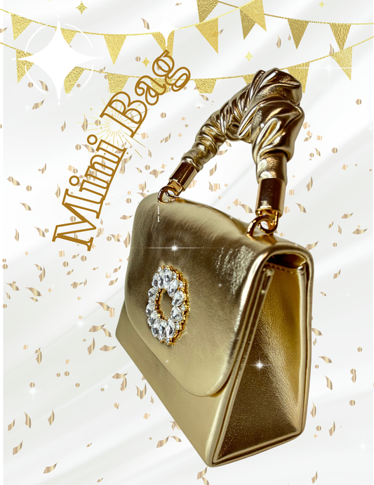 Elegant gold party bag