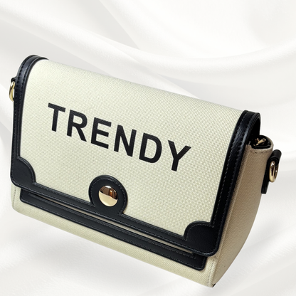 Trendy Black & Brown Shoulder Bag for Women