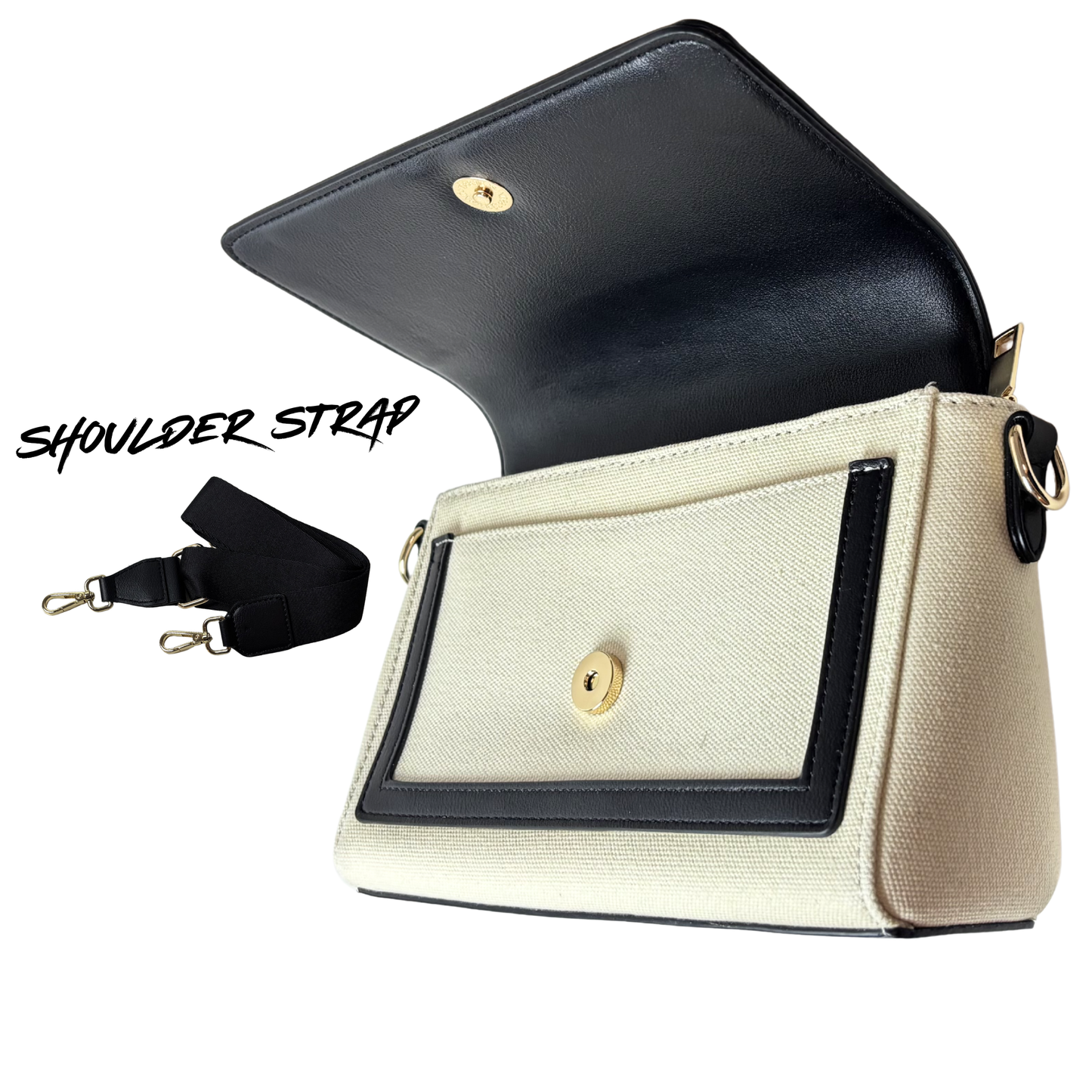 Trendy Black & Brown Shoulder Bag for Women