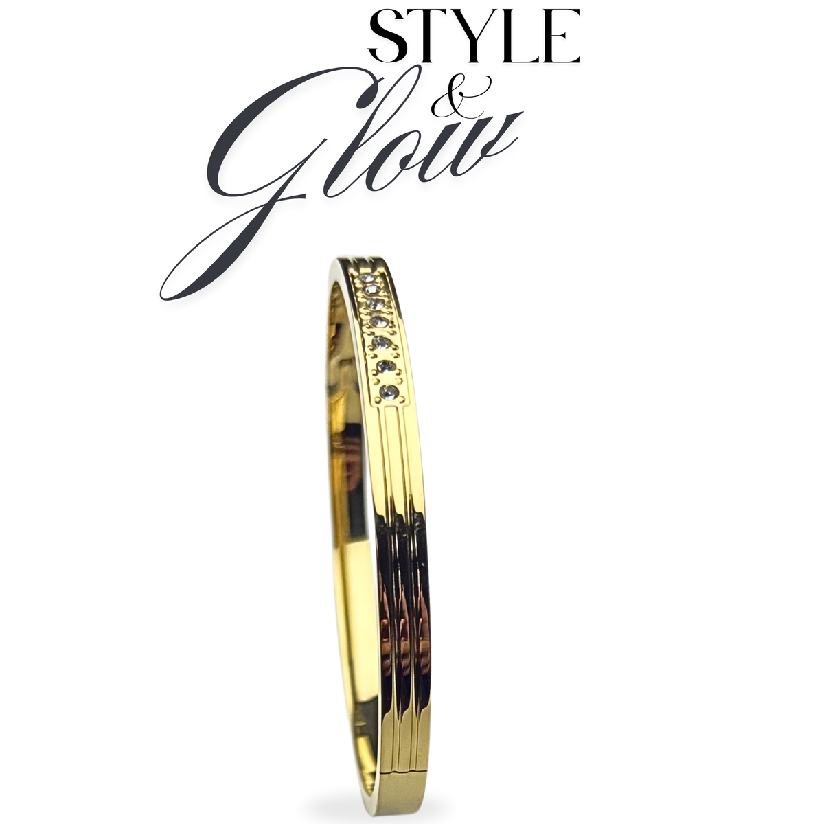 One piece of Minimalist Gold Bangle Bracelet