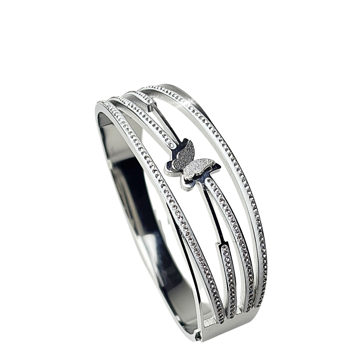 1 Piece Elegant Butterfly Silver Bracelet