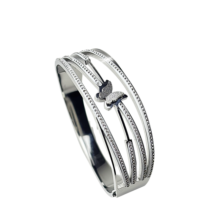 1 Piece Elegant Butterfly Silver Bracelet
