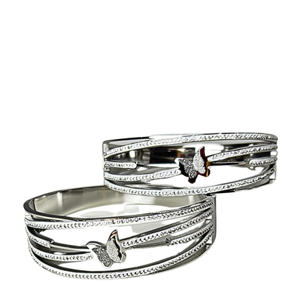 1 Piece Elegant Butterfly Silver Bracelet