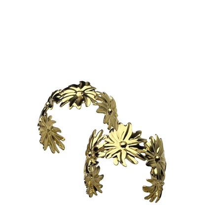 Luxury Gold Flower Bracelet