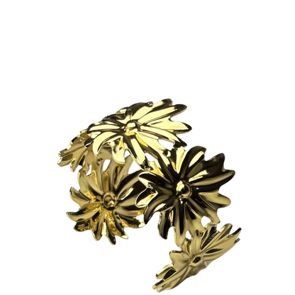 Luxury Gold Flower Bracelet