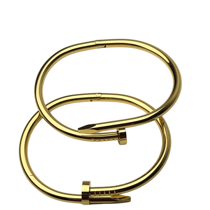 One piece Nail Design Gold Bracelet