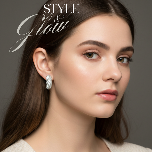 Crystal Hoop Earrings
