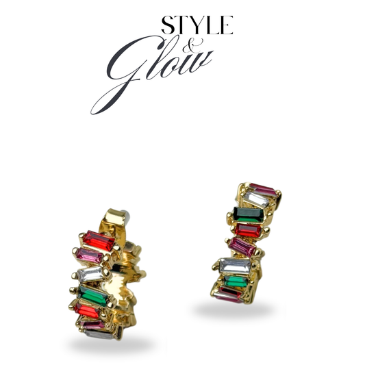Stylish colorful earrings