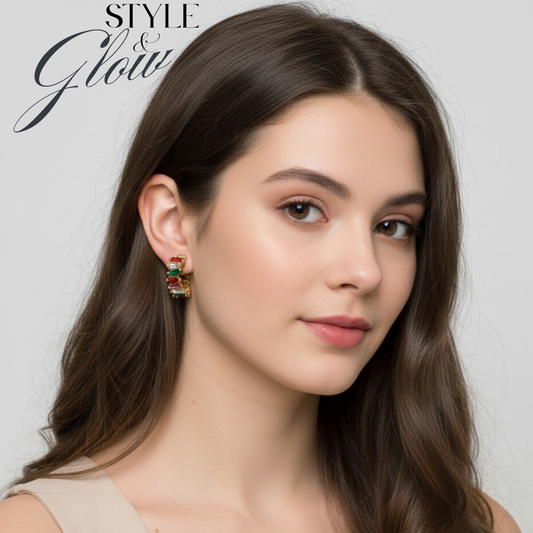 Stylish colorful earrings