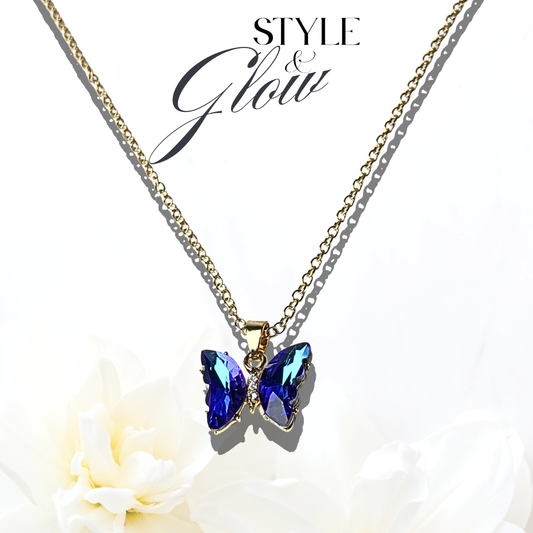 Butterfly Pendant Necklace for Women and girls