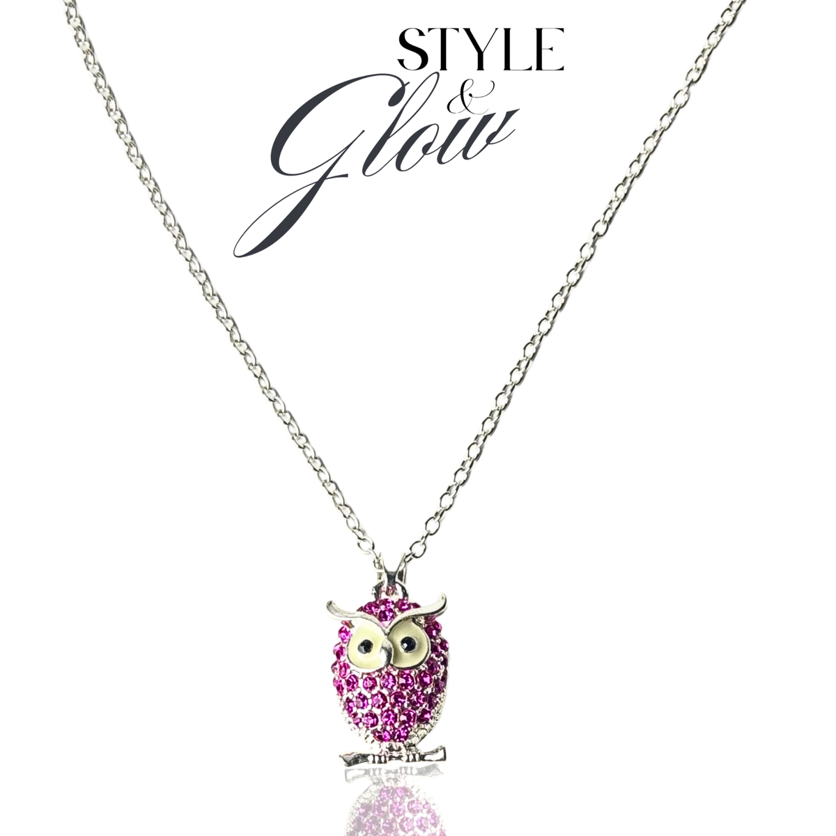 Pink Owl Pendant Necklace – Trendy Jewelry for all ages