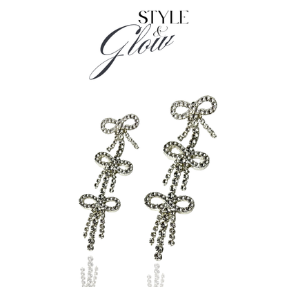 Crystal Ribbon Earrings