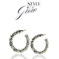 Elegant Crystal Hoop Earrings